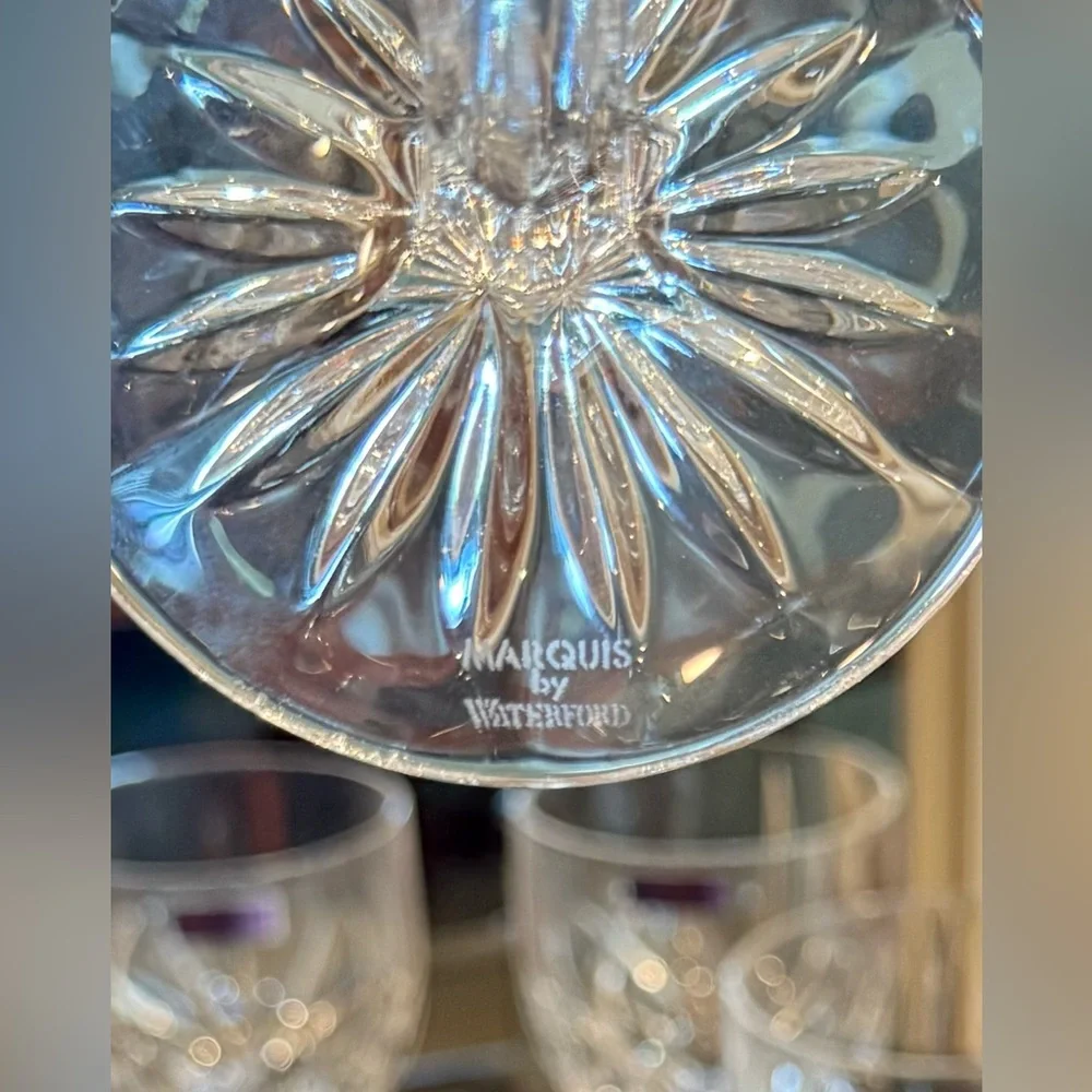 NWT Vintage Waterford Crystal Marquis Brookside Wine Glasses-Set of 4 in Box